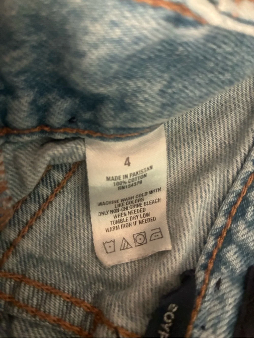 Aeropostale Light Wash Frayed Denim Cutoff Shorts